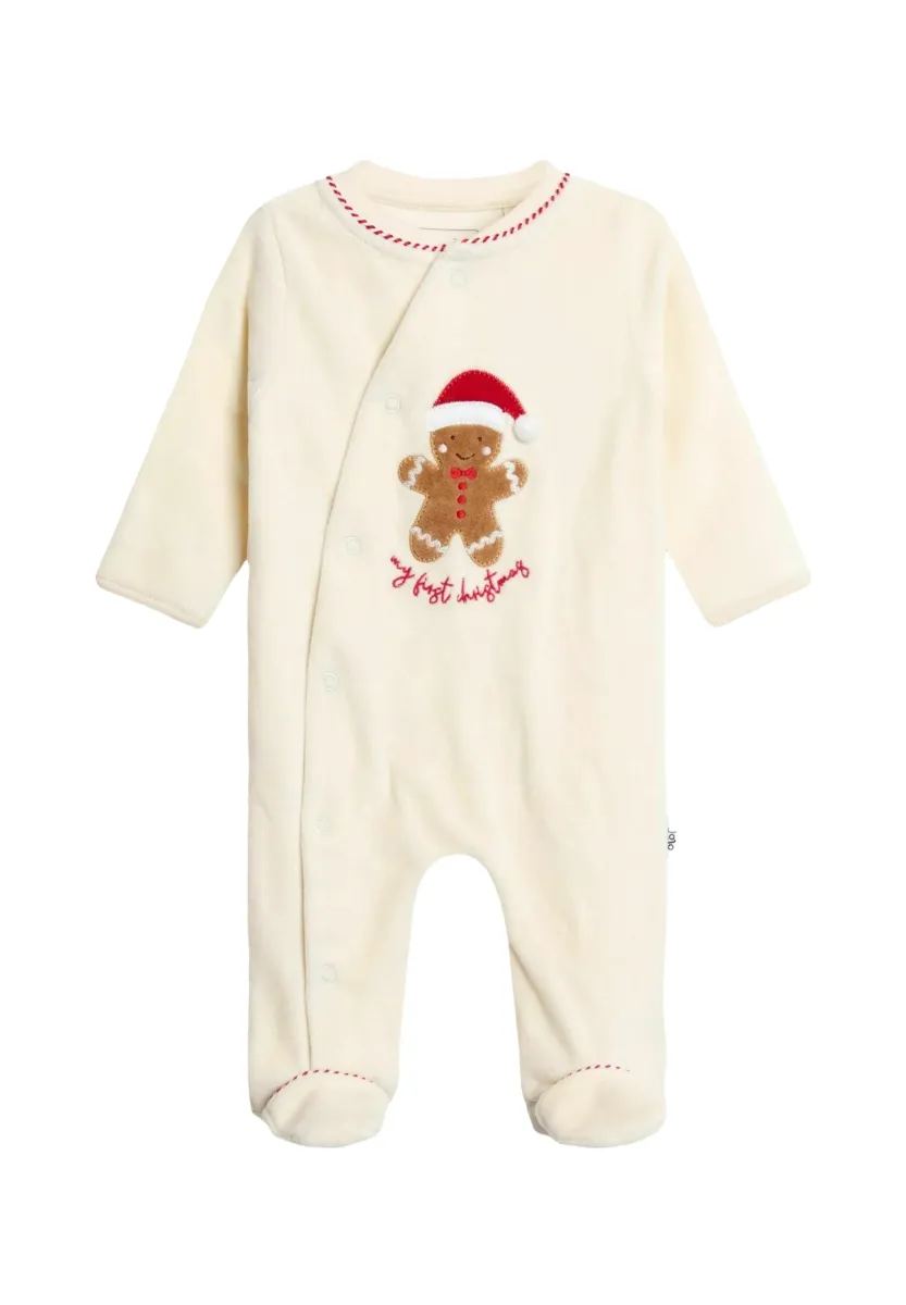REGULAR FIT - MY FIRST CHRISTMAS GINGERBREAD ALL-IN-ONE - Strampler - ecru