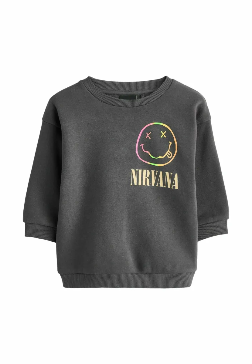 REGULAR FIT - NIRVANA CREW  - Sweatshirt - charcoal grey