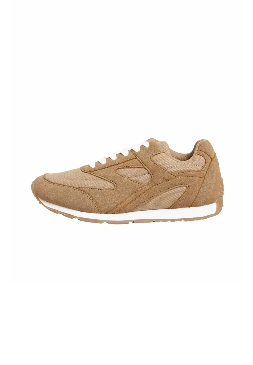 REGULAR FIT - PANEL RUNNER RETRO - Sneaker low - camel