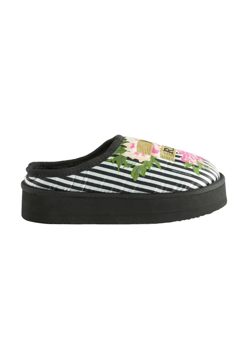 REGULAR FIT  - Pantolette flach - flower power