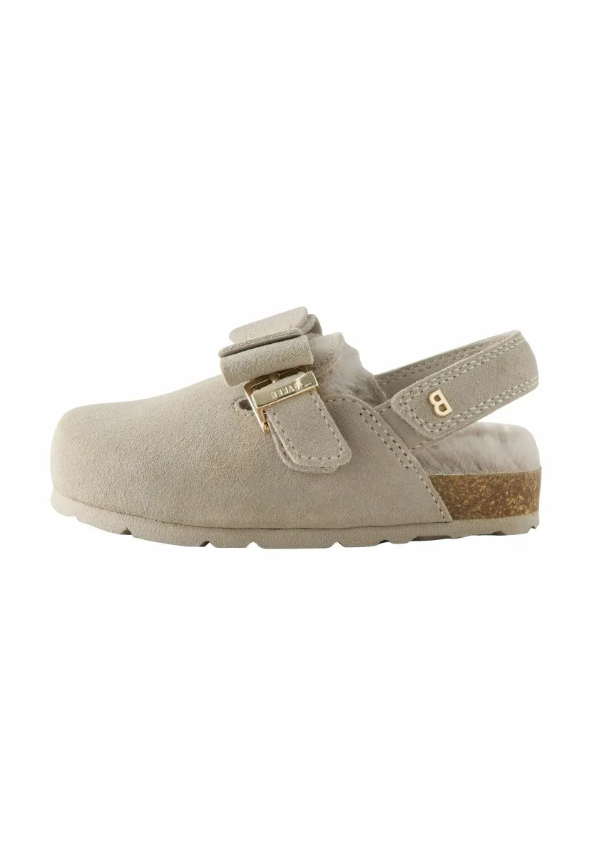 REGULAR FIT - Pantolette flach - stone