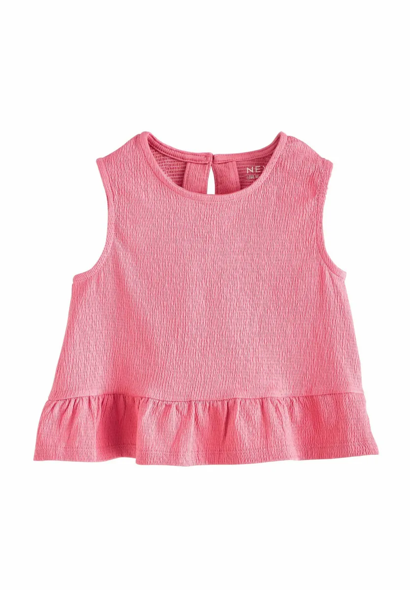 REGULAR FIT - PEPLUM TEXTURED  - Bluse - coral pink