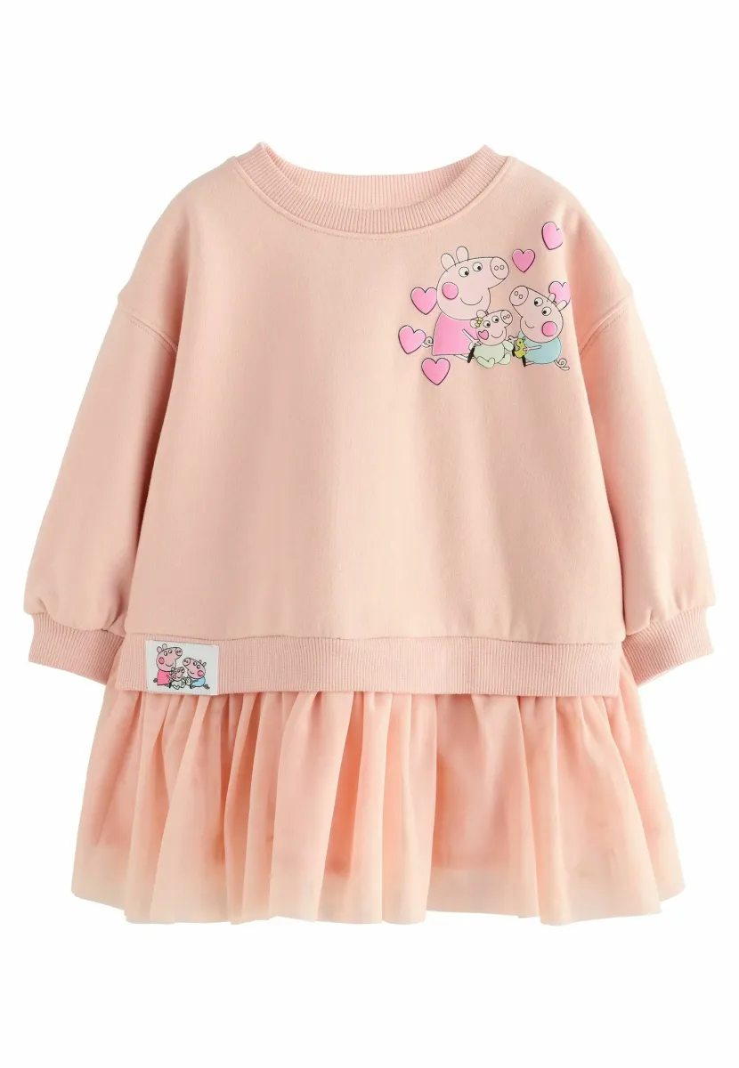 REGULAR FIT - PEPPA PIG & EVIE PIG  - Freizeitkleid - pink