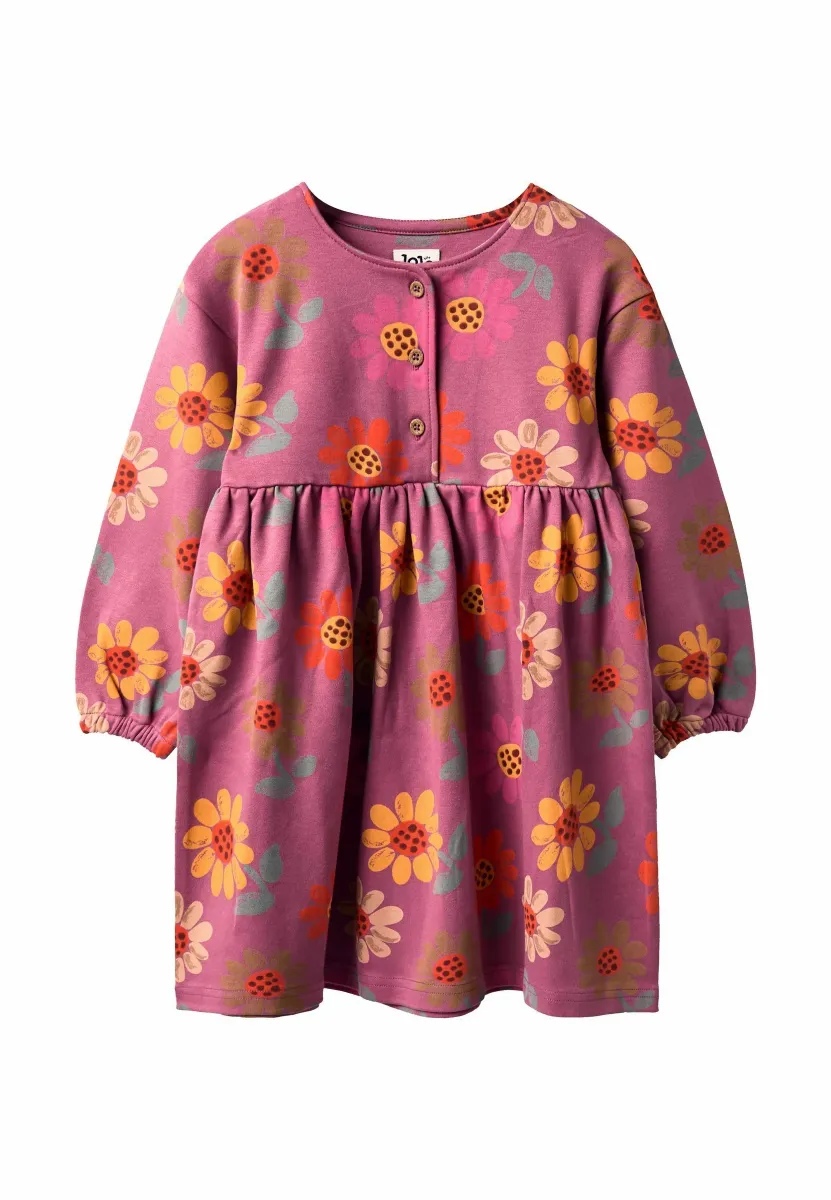 REGULAR FIT - PLACKET - Freizeitkleid - pink