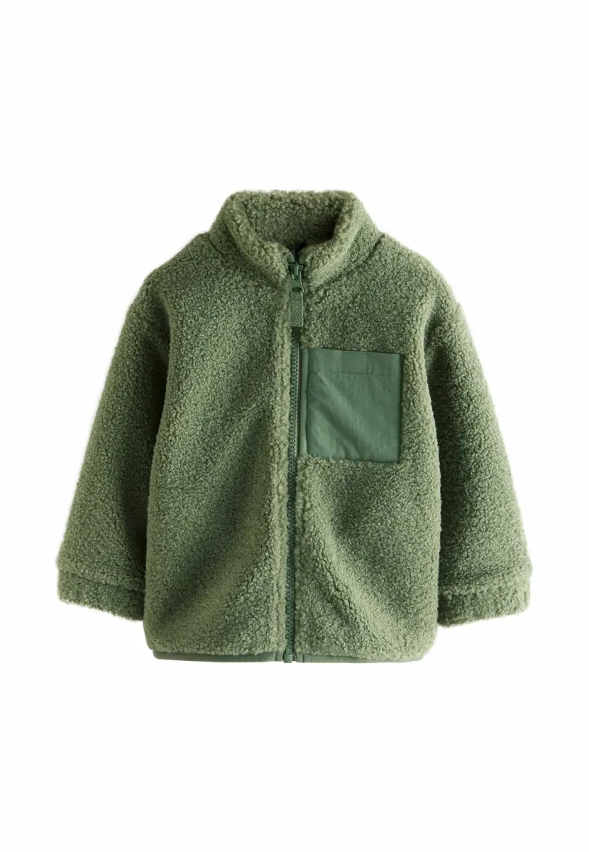 REGULAR FIT PLAIN FUNNEL NECK  - Fleecejacke - minerals