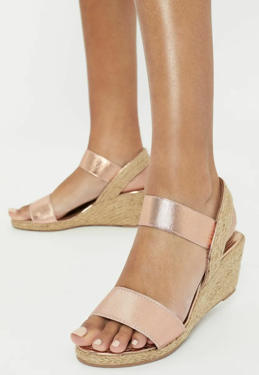 REGULAR FIT   - Plateausandalette - beige