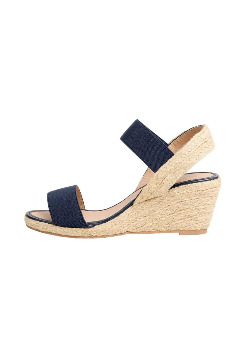 REGULAR FIT   - Plateausandalette - navy