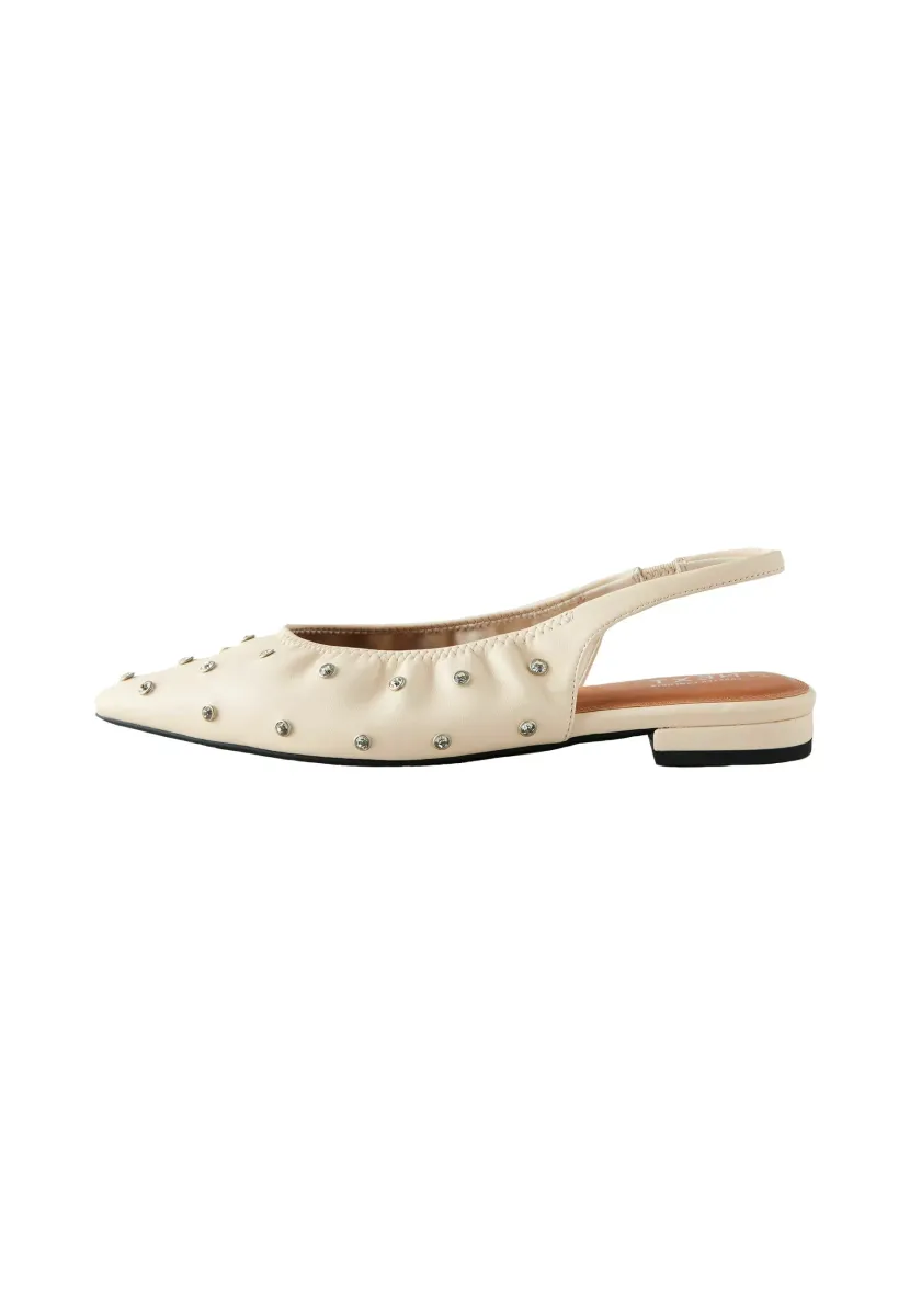 REGULAR FIT - POINT TOE - Sling-Ballerina - ecru