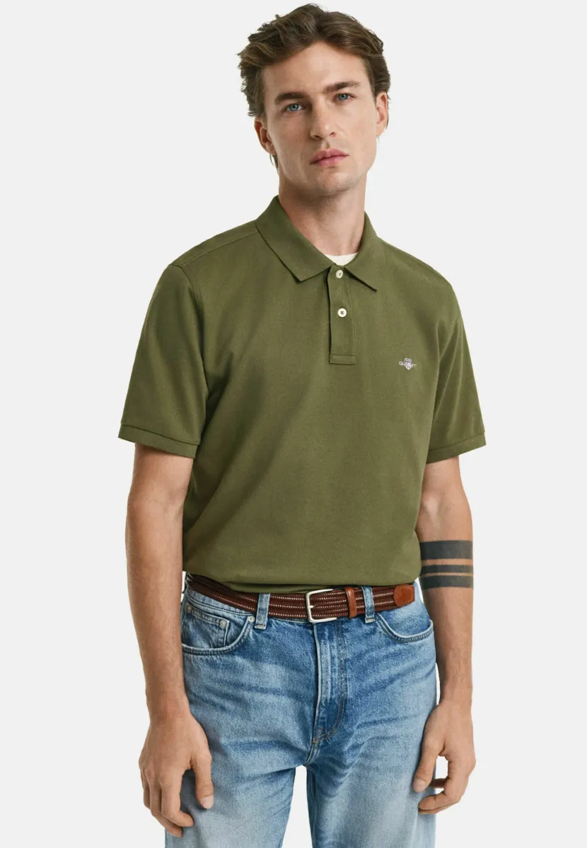 REGULAR FIT - Poloshirt - moss green