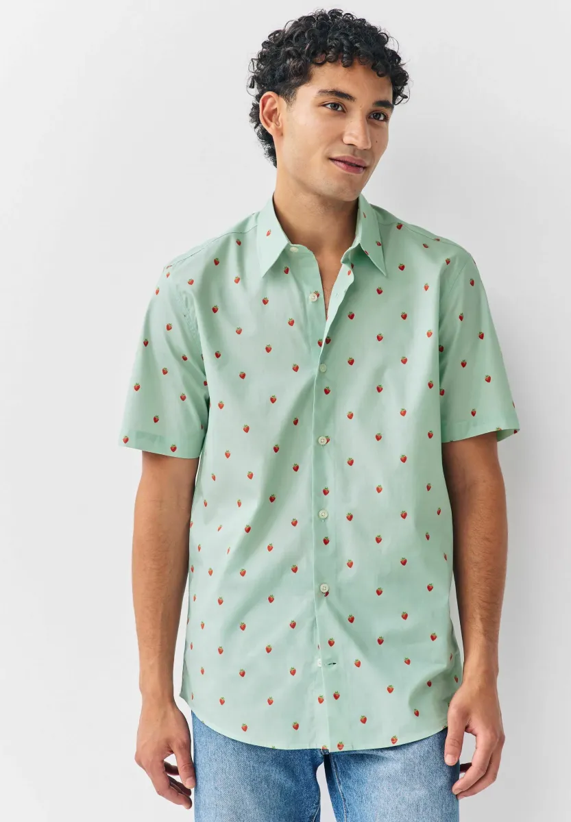 REGULAR FIT - PRINT SHORT SLEEVE - Hemd - green strawberry