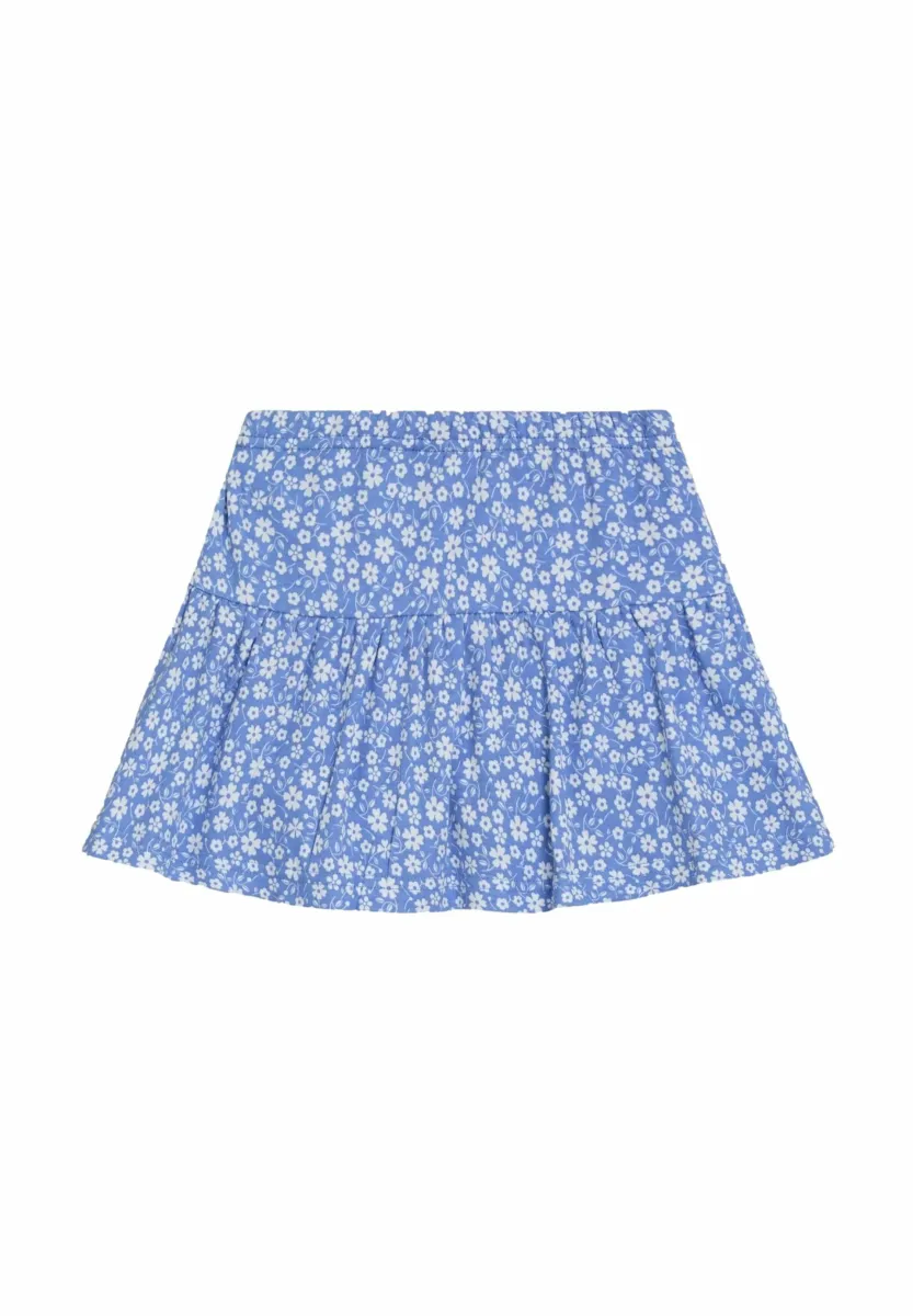 REGULAR FIT PRINTED - Minirock - cornflower blue ditsy floral