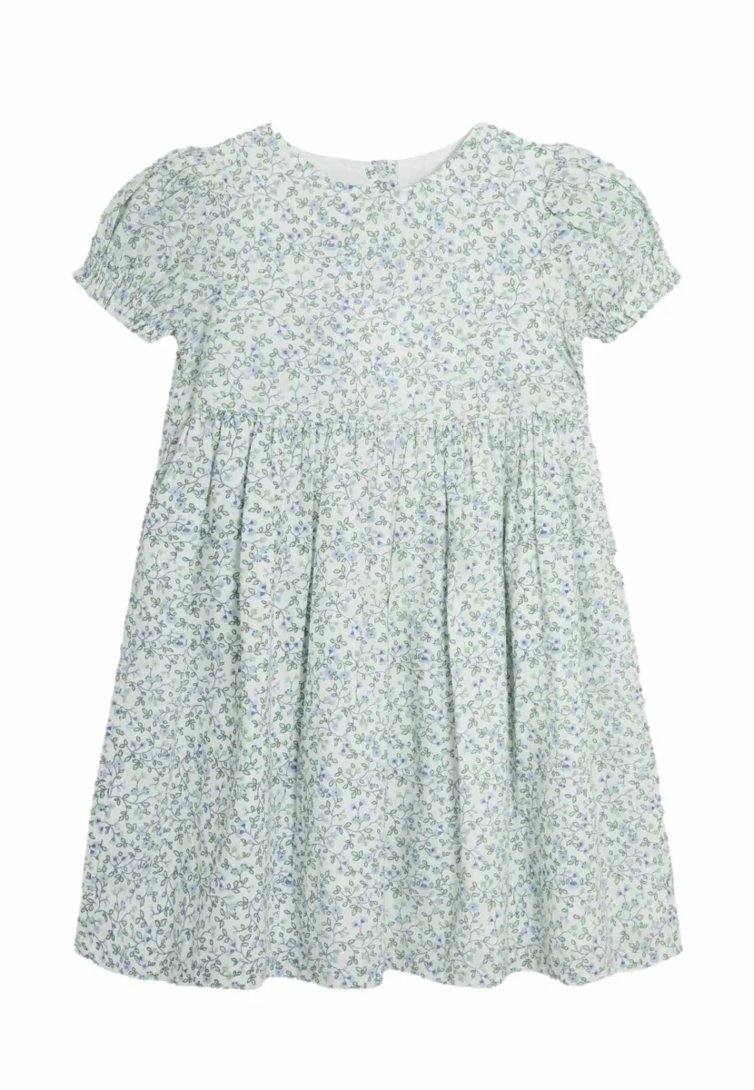 REGULAR FIT - PUFF SLEEVE - Freizeitkleid - blue ditsy