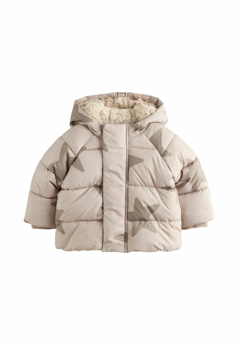 REGULAR FIT PUFFER - Winterjacke - natural star all over printed