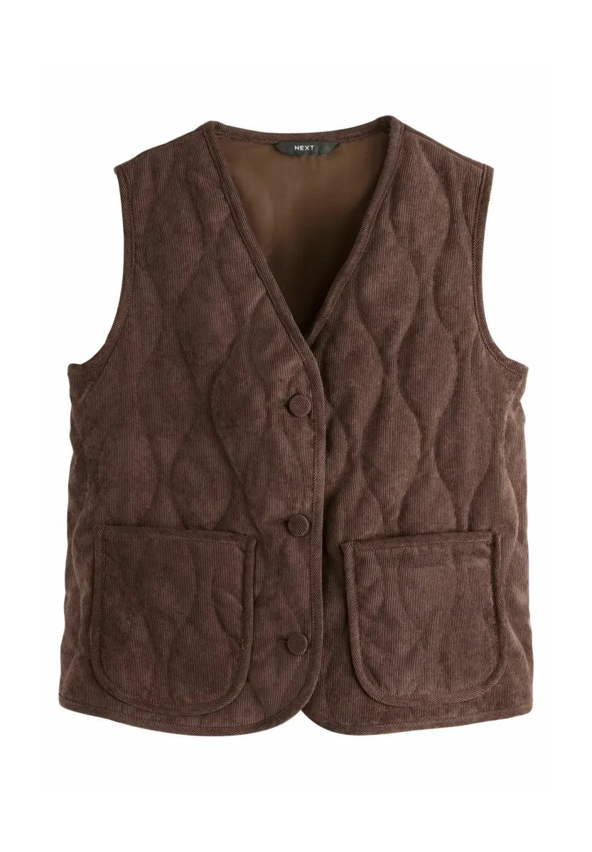 REGULAR FIT - QUILTED - Weste - brown