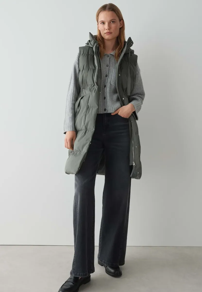 REGULAR FIT QUILTED - Weste - dark sage