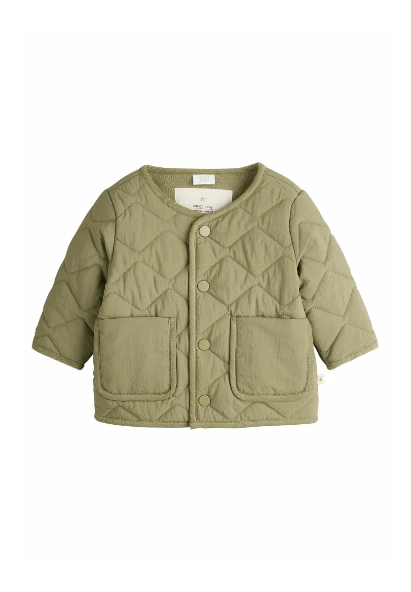 REGULAR FIT QUILTED - Wintermantel - khaki green