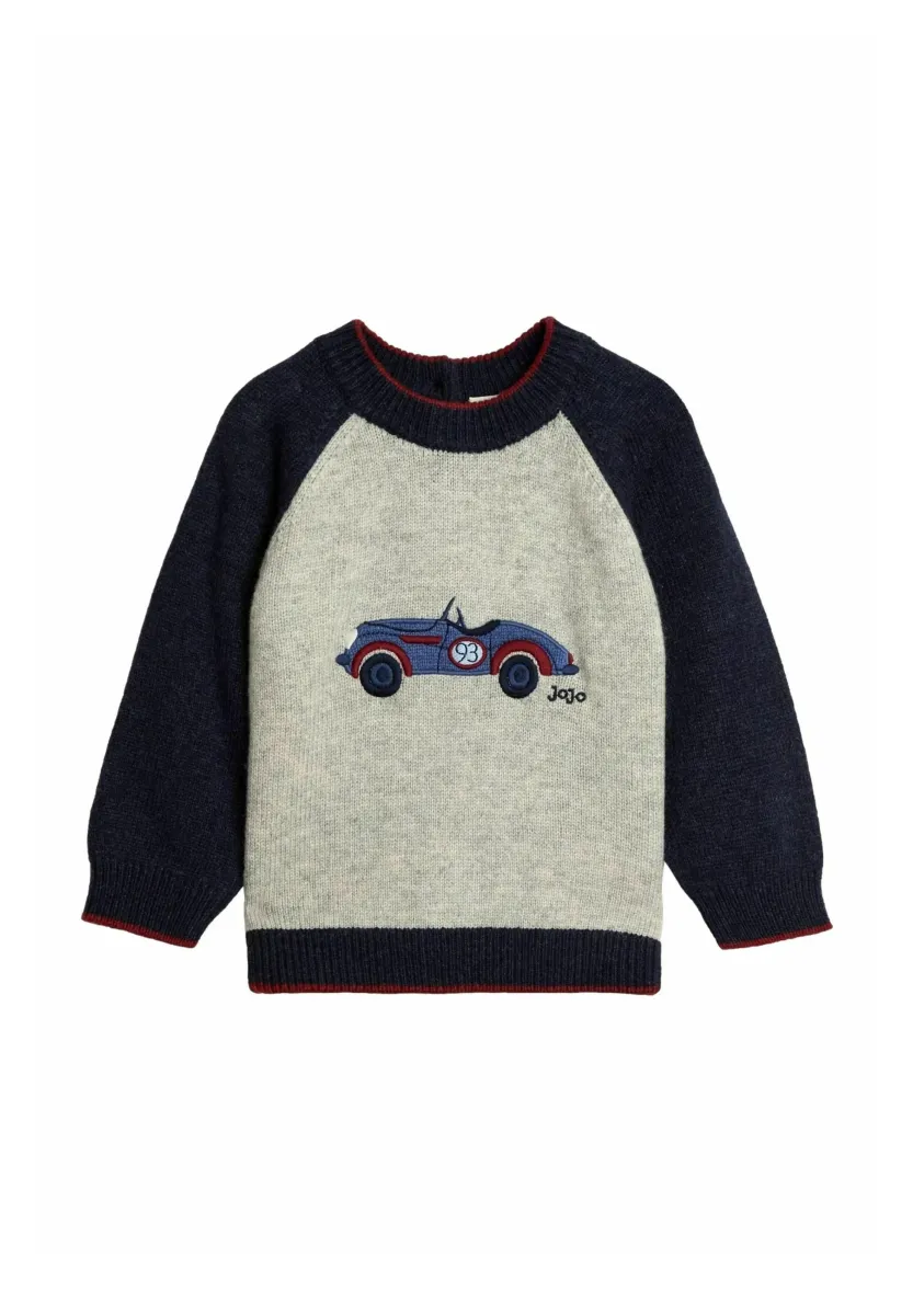REGULAR FIT - RAGLAN CHARACTER - Strickpullover - grey