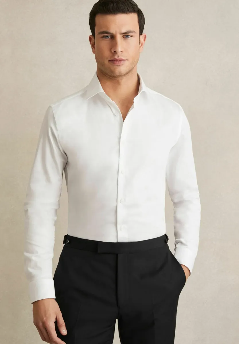 REGULAR FIT - REMOTE CUTAWAY-COLLAR - Businesshemd - white