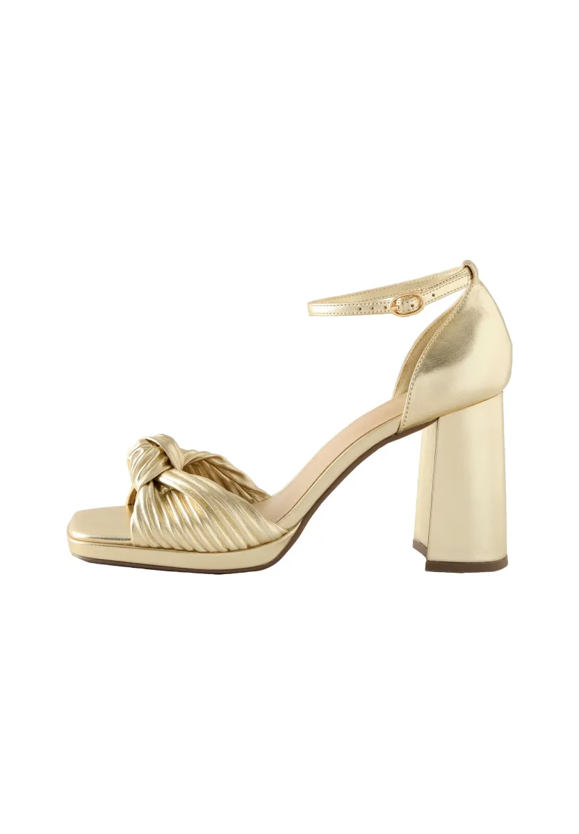 REGULAR FIT - Riemensandalette - gold-coloured