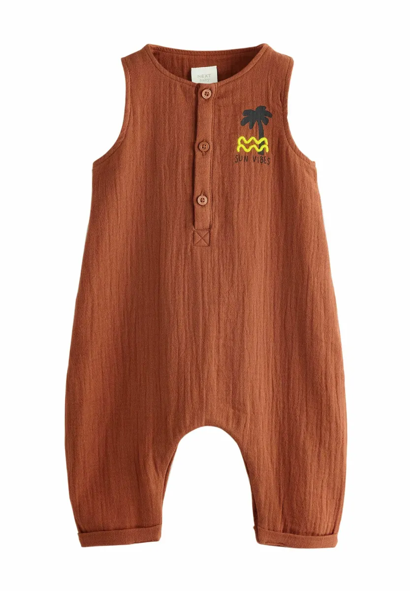 REGULAR FIT ROMPER - Jumpsuit - rust brown