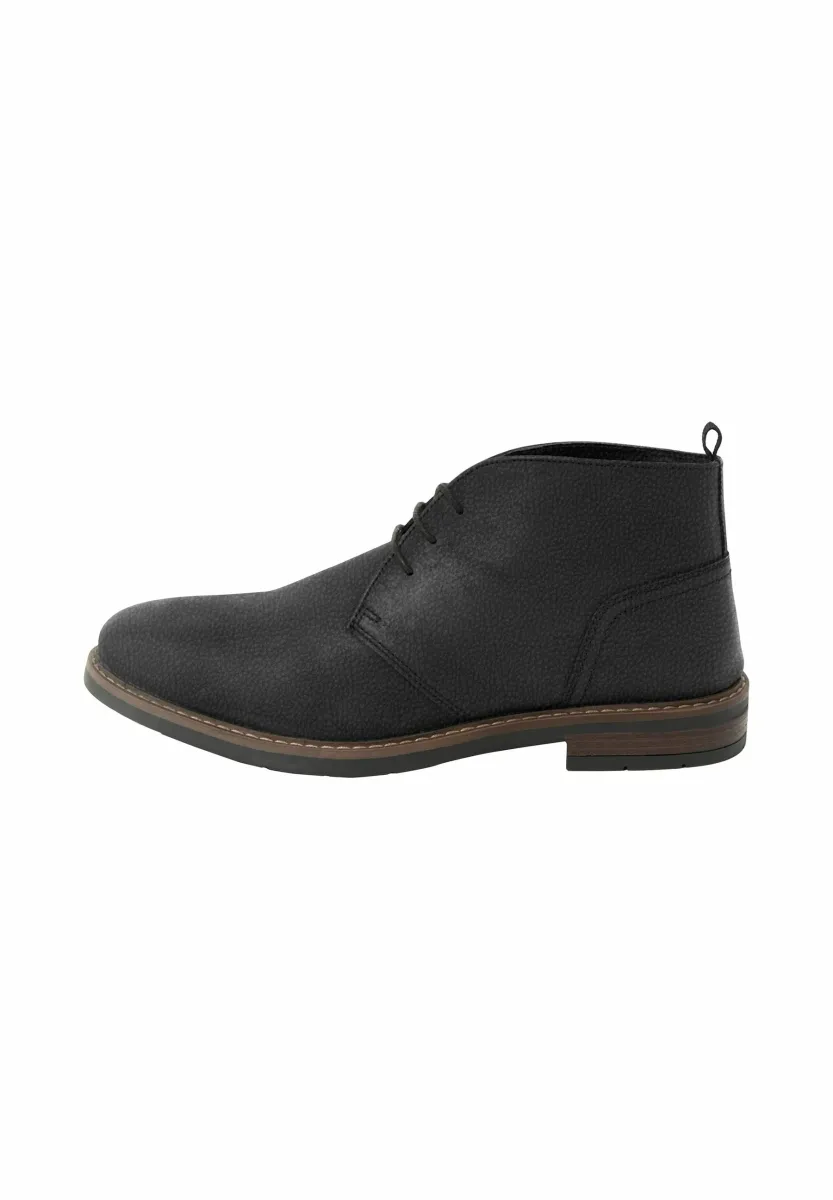 REGULAR FIT - Schnürstiefelette - black