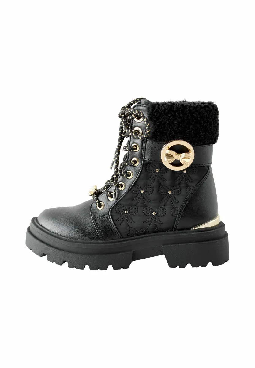 REGULAR FIT - Schnürstiefelette - black