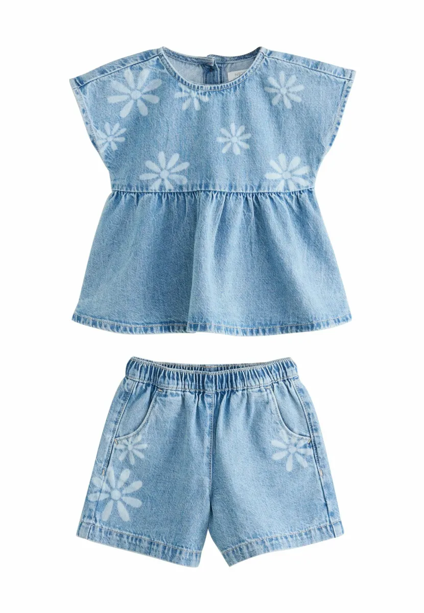 REGULAR FIT SET - Jeans Shorts - denim