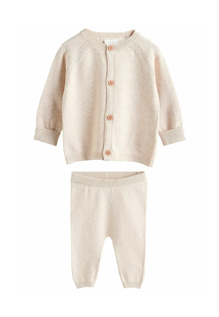 REGULAR FIT - SET - Strickjacke - neutral