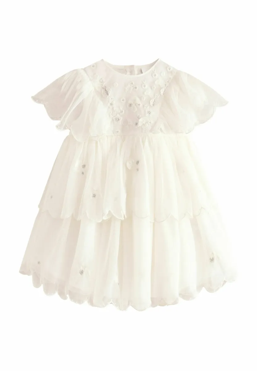 REGULAR FIT - SHORT SLEEVE - Cocktailkleid/festliches Kleid - white