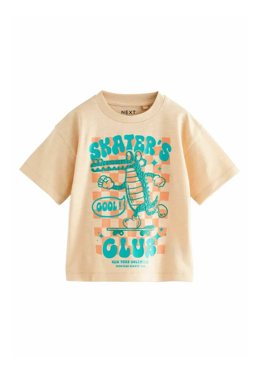 REGULAR FIT - SHORT SLEEVE GRAPHIC  - T-Shirt print - orange skater's club