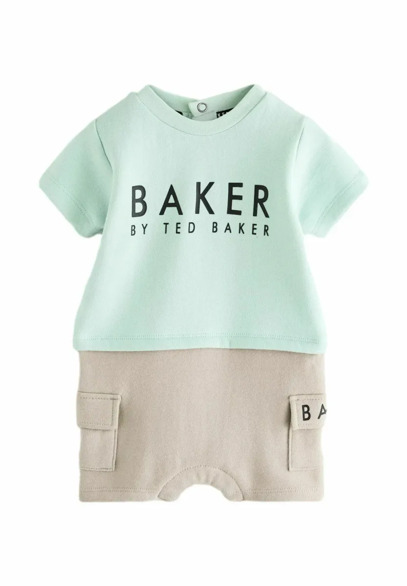 REGULAR FIT - SHORT SLEEVE ROMPER - Jumpsuit - green