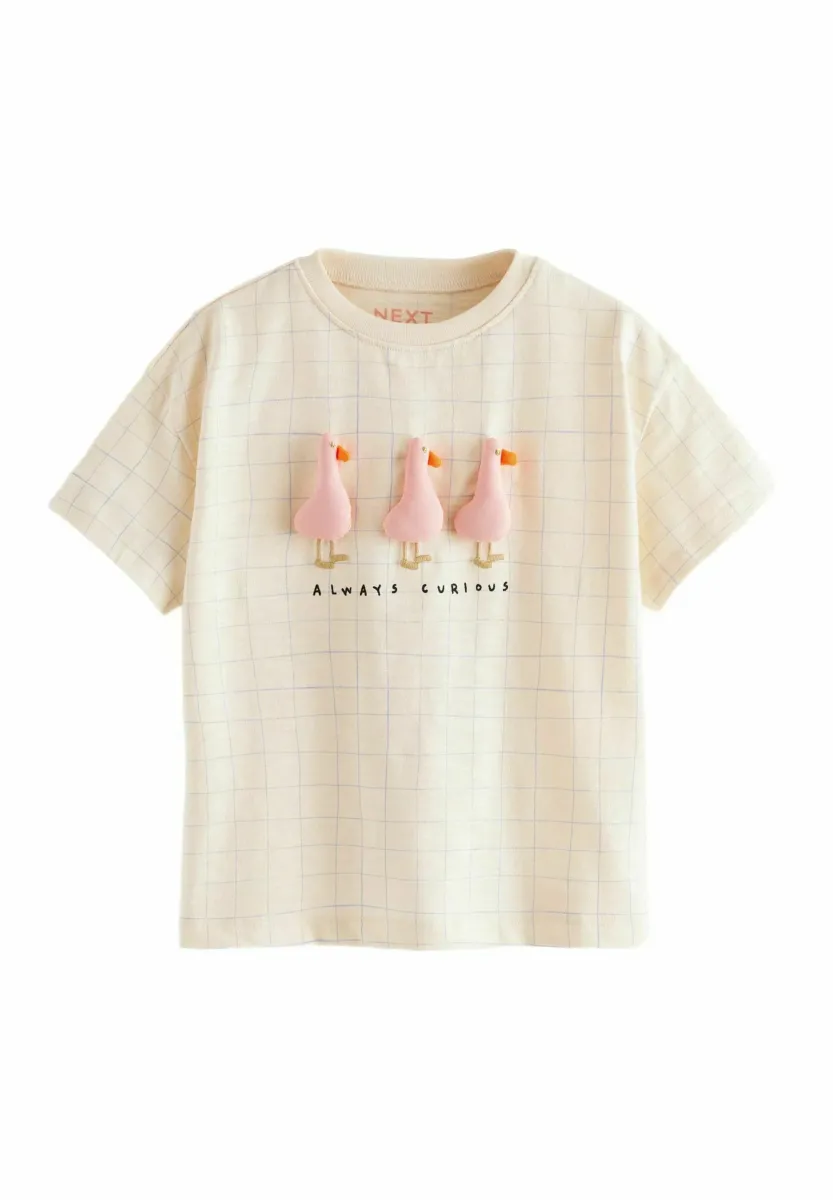REGULAR FIT - SHORT SLEEVE - T-Shirt print - cream padded duck