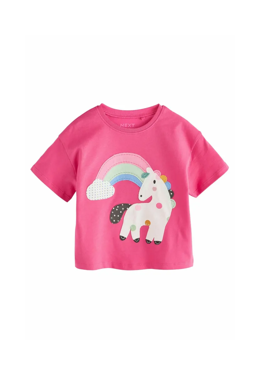 REGULAR FIT - SHORT SLEEVE - T-Shirt print - pink unicorn