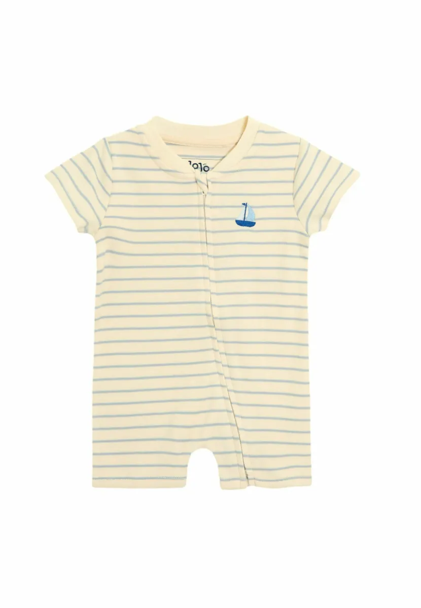 REGULAR FIT - SHORT-SLEEVED STRIPE - Pyjama - cream