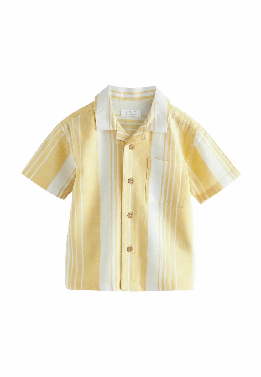 REGULAR FIT  SHORT SLEEVES REVERE COLLAR BLEND STRIPE - Hemd - yellow stripe