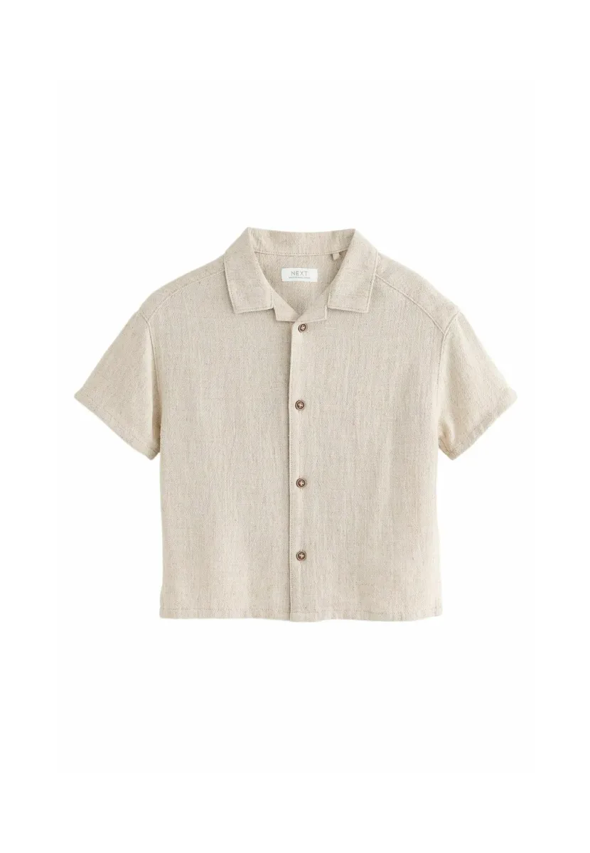 REGULAR FIT SHORT SLEEVES  REVERE COLLAR  - Hemd - neutral plain
