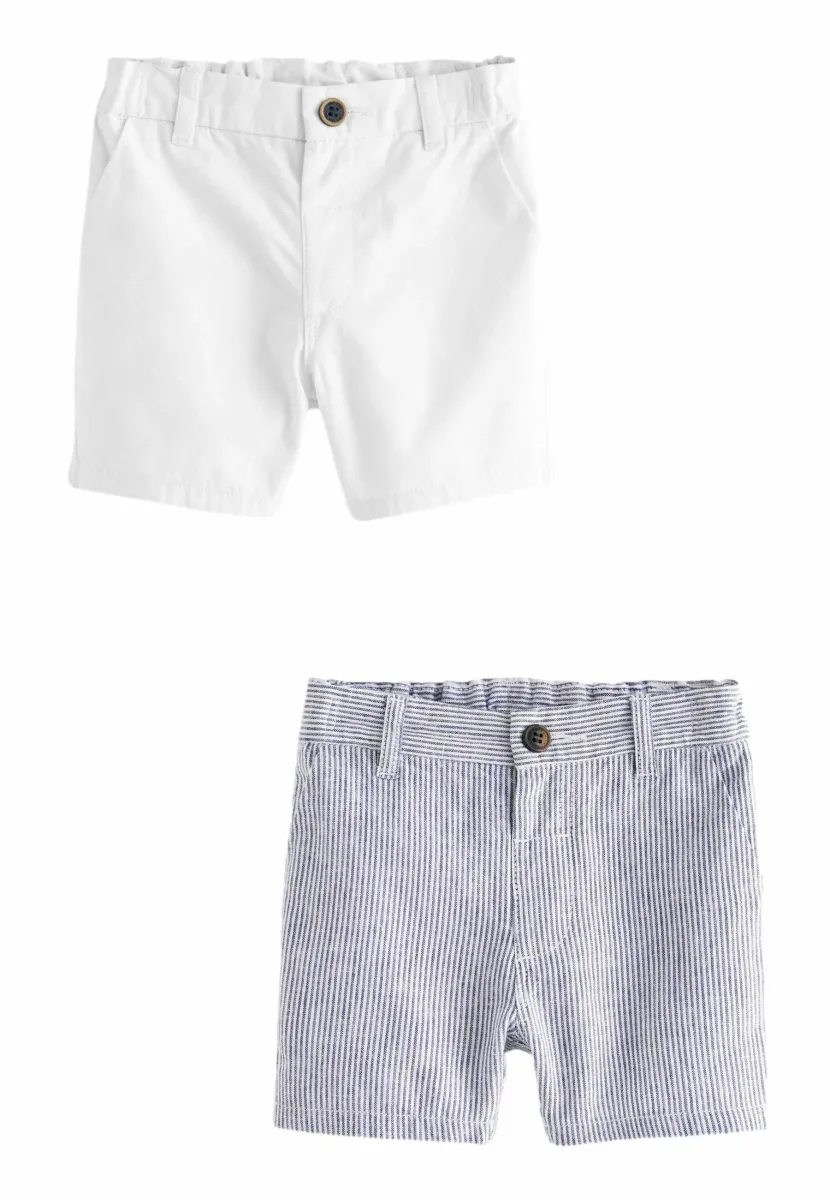 REGULAR FIT - Shorts - white blue