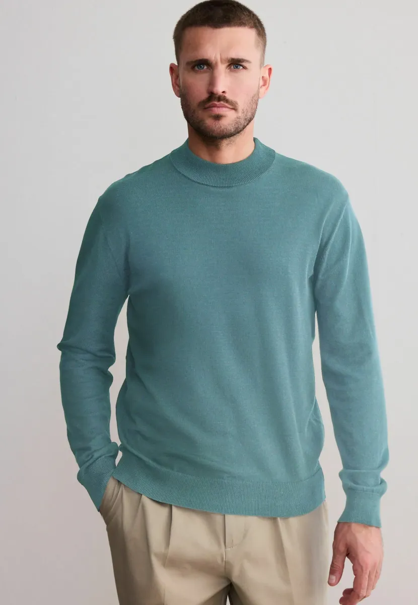 REGULAR FIT - SIGNATURE LIGHTWEIGHT CREW NECK  - Strickpullover - slate grey