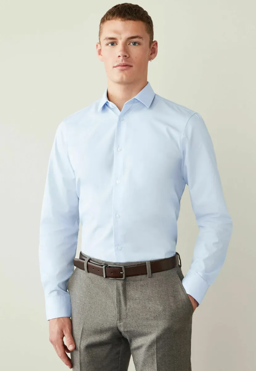 REGULAR FIT SINGLE CUFF - Businesshemd - blue