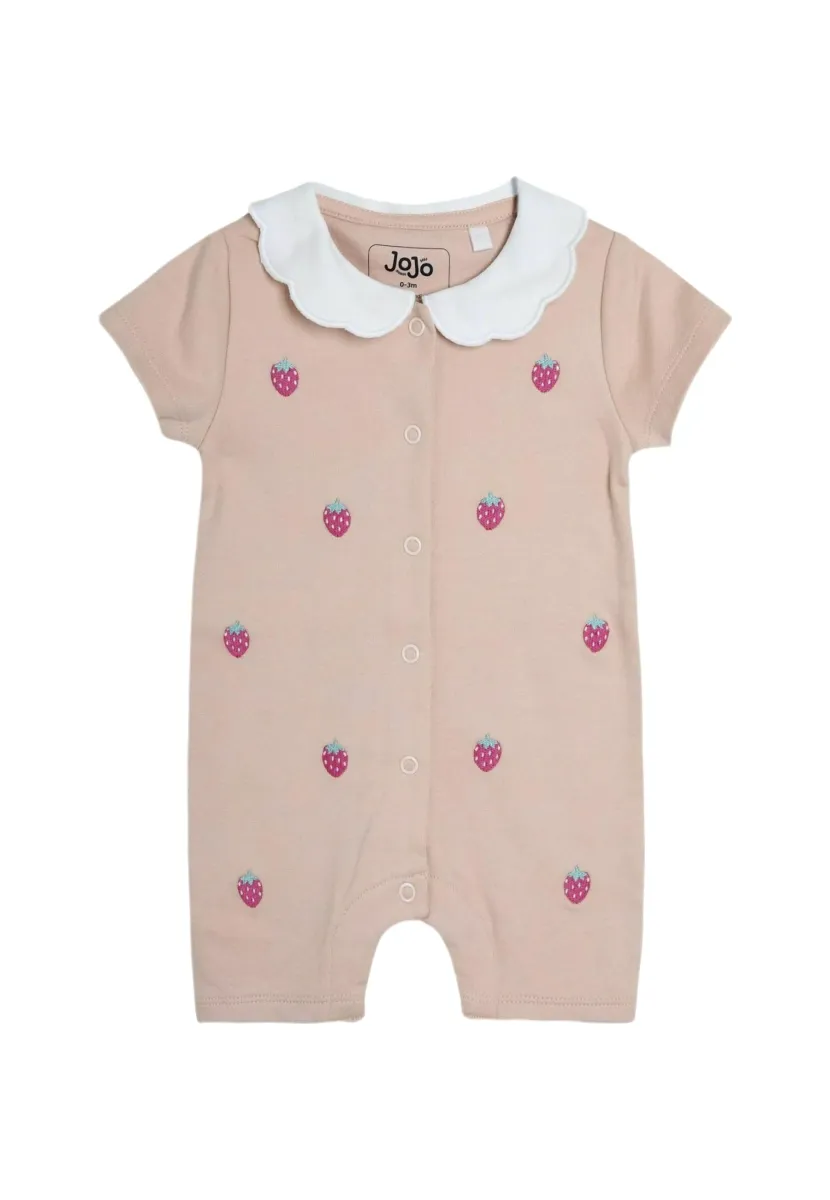 REGULAR FIT SLEEVED EMBROIDERED - Jumpsuit - pink