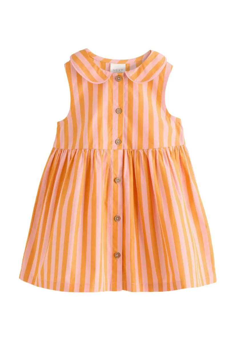 REGULAR FIT - SLEEVELESS COLLAR - Blusenkleid - pink yellow stripe