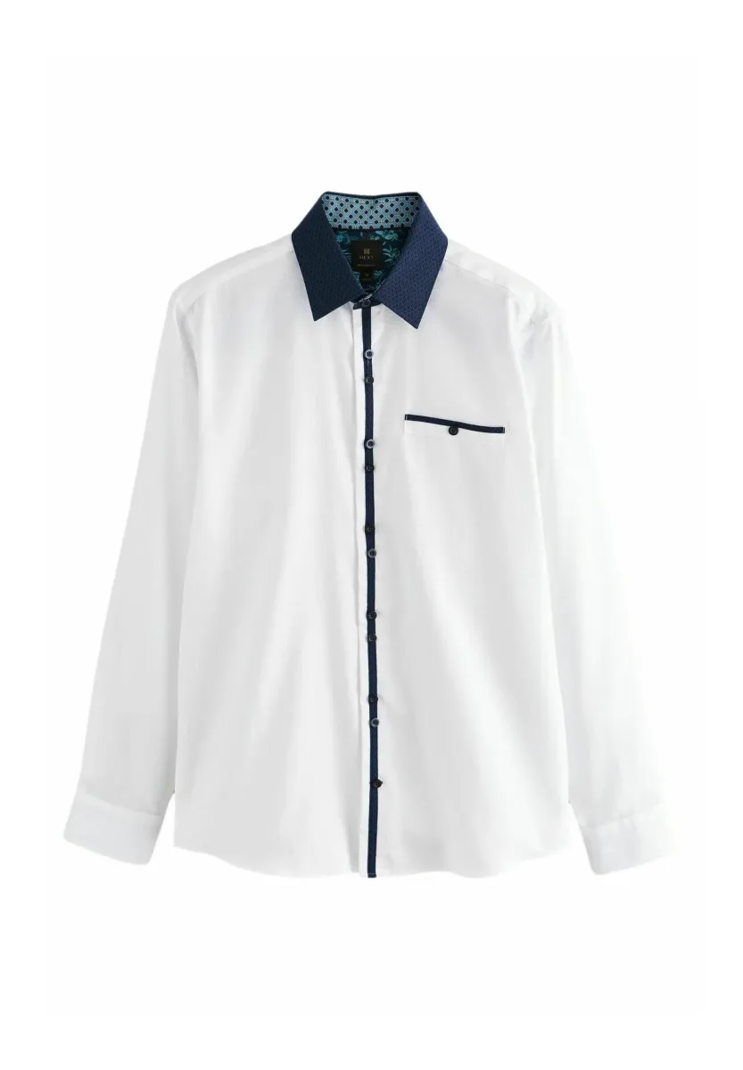 REGULAR FIT - SMART TRIMMED LONG SLEEVE - Hemd - white hatch contract collar