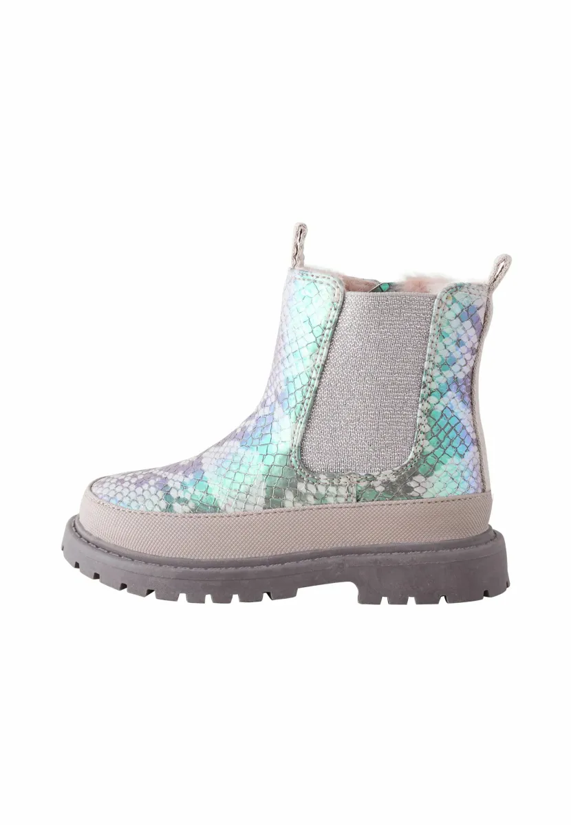 REGULAR FIT - Snowboot/Winterstiefel - silver metallic snake