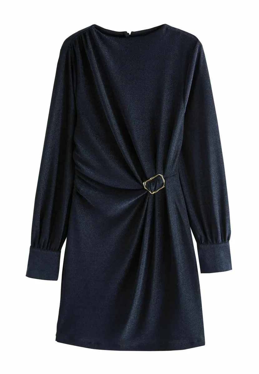 REGULAR FIT - SPARKLE ROUCHED HARDWEAR - Cocktailkleid/festliches Kleid - navy blue