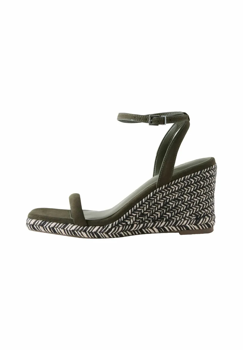 REGULAR FIT-SQUARE TOE - High Heel Sandalette - new khaki green