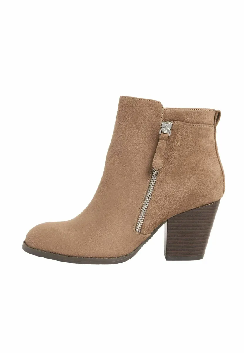 REGULAR FIT - STACKED CUBAN  - Stiefelette - taupe