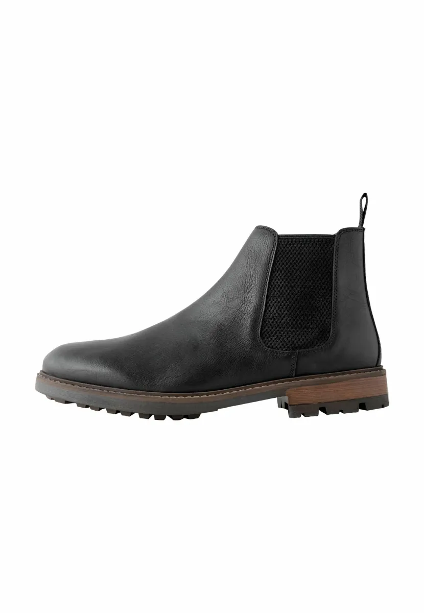 REGULAR FIT - Stiefelette - black