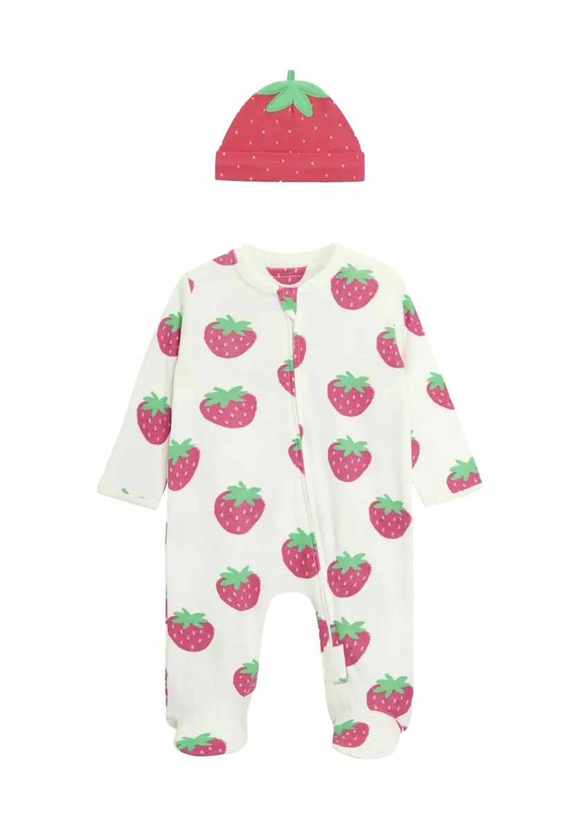 REGULAR FIT -STRAWBERRY SET  - Strampler - white