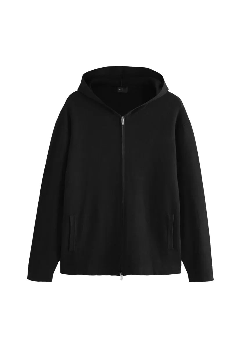 REGULAR FIT - Strickjacke - black