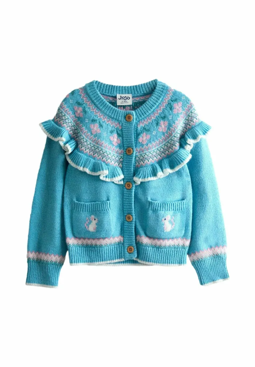 REGULAR FIT - Strickjacke - blue